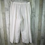 Bryn Walker Size Large 100% Linen Cream Color Cropped Pants/Capris W/Pockets Photo 1