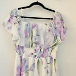 Baltic Born Off Shoulder Ivory Lavender Floral Maxi Dress Daphne Size XL NWOT Photo 4