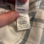 Paige  Plaid Button Down Shirt Size Small Wht/Blue/Tan Photo 7