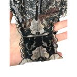 Auden Bodysuit Lingerie Women's M Black/Pink Floral Lace Feminine Sexy Romantic Black Size M Photo 11