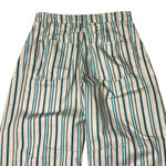 Free People We The Free  Good Luck Mid-Rise Barrel Jeans Tan Teal Gray Stripe 27 Photo 4