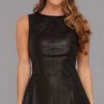 DL1961 Reese Lamb Leather Peplum Top Size XS Photo 1