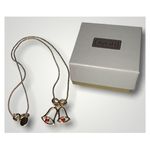 Avon Gold Christmas Bells With Red Jewel Clapper 16” Necklace In Box Photo 0
