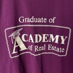 Urban Outfitters Graduate Academy Real Estate T Shirt Vintage 80s 90s Large L Red Graphic Tee Photo 4