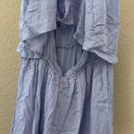 HYFVE Baby blue and Polka Dot open back romper Photo 6