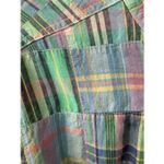 Vintage 80s David Brooks Madras Plaid Jacket Coastal Preppy Pastel 12 Pink Photo 2