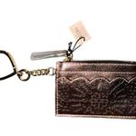 Victoria's Secret  Laser Cut Rose Gold ID Card Holder Keychain Coin Purse New NWT Photo 0