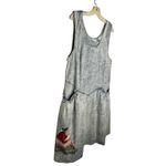 Vintage Gitano Ma Hand Painted Denim‎ Dress Blue Size M Photo 3