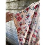 Angie  size L silky floral print open cardigan Photo 4