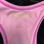 Forever 21 Women’s Large Blue with Black Stripes Racerback Sports Bra - No Padding Photo 1