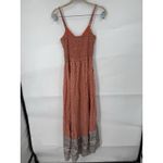 Japna  Floral Cottagecore Midi Dress Women XS Orange Prairie Peasant Boho Photo 1