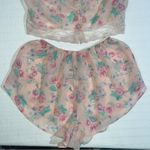 Victoria's Secret VTG Victoria’s Secret Gold Label Chiffon Lingerie Set Tank & Shorts Size M Photo 2
