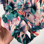 Nicole Miller Studio Off the Shoulder Floral Ruffle Romper Size XS EUC T2256 Photo 4