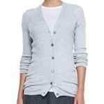 Vince Skinny Ribbed Cardigan in Steel, Size XS New w/Tag Retail $345 Photo 1