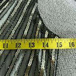 1920s Flapper Great Gatsby Charleston Sequins Beaded Fringe New Year Dress Gold Size M Photo 3