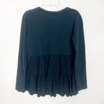 ZARA  Pullover Black Tiered Sweater Size Small Photo 5