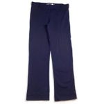 Betabrand Dress Pant Yoga Pants Straight Leg Navy Blue Large Photo 0