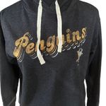 Pittsburgh Penguins NHL Hoodie Sweatshirt Womens Small Black Gold Licensed Retro Photo 1