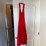 Loft NWT  Ribbed Maxi Halter Sweater Dress Red size XS Photo 1