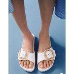 Birkenstock  Madrid Big Buckle EVA Sandals Eggshell Size 39 / 8 Women Narrow EUC Photo 1