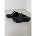 Women's Born Black Tooled Leather Y2K Boho Western Clogs Mules Heels Shoes 10/42 Photo 4