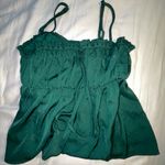 American Eagle Satin Ruched Tie Tank Photo 0