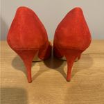 Kate Spade New York Womens Bright Red Suede Pointed Toe Pumps Shoes‎ Size 8.5 Photo 4