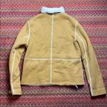 VINTAGE WESTERN VEGAN SUEDE FAUX FUR LINED SHEARLING JACKET Tan Size M Photo 5