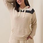 Torrid NEW Super Soft Plush Long Sleeve Lounge Hoodie Oatmeal Heather Stripe 1X Photo 0
