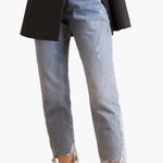 frame denim Frame Le Original Cropped Distressed High Rise Denim Straight Jeans Women's 28 Photo 0