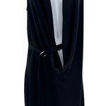 IRO Stellie Draped Belted Sleeveless Black Mini Dress 38 LBD Going Out Party Photo 0