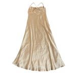Show Me Your Mumu NWOT Show Me Your‎ MuMu Size Extra Small Verona Cowl Dress Champagne Luxe Satin Photo 3