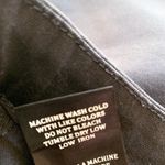 BLANK NYC Jack Leather-Like Raw Edge Denim Jean Mini Skirt Black Shine 25 Revolve Photo 10