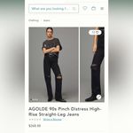 AGOLDE Black Jeans size 25 Photo 1