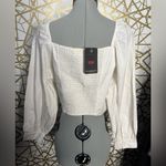 Levi's NWT Women's Devin Cotton Drawstring-Front Long-Sleeve Top, XL Photo 2