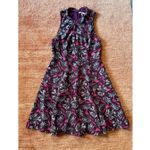Rebecca Taylor  100% Silk Floral Dress Size XS Sleeveless Zip Back Photo 2