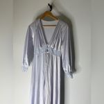 Vanity Fair Vintage  Long Sleeve‎ Night Gown Size 34 Pale Purple Photo 2