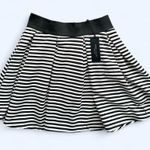 Romeo + Juliet Couture Striped Skater Skirt in Black/White Size XS NWT Photo 0