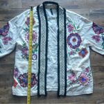 ZARA TRF Collection Women’s Ivory Floral Embroidered Cardigan Kimono Size L/XL Photo 4