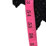 CAROLYNE ROEHM Vintage metallic print high neck formal gown dress S/M 6 Black Size M Photo 12