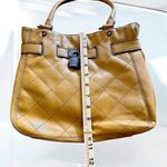 Relic  Brand Mustard Yellow Quilted Tote Bag with Lock Detail Photo 9