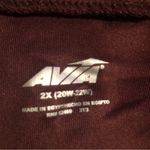 Avia Pull On Athlesure Pants Size 2X 20W-22W Womens Side Pockets Burgundy New Photo 5