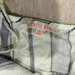 Lottie Moss  Striped Casual Mini Dress Cutout Tie Front Sleeveless Rayon Size M Photo 1