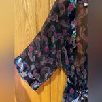 Victoria's Secret Victoria’s Secret Gold Label Vintage Sheer Floral Paisley Belted Robe Kimono OS Photo 5