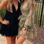 Hello Molly  Green Ruffle Dress Photo 0