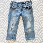 Miss Me  Women’s Low Rise Ripped Cropped Blue Denim Jeans 27 | JP5014CR-10 Photo 0