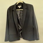 Liz Claiborne Black Tailored Blazer Jacket Women's Size 18P Petite Classic Workwear Photo 0