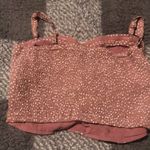Abercrombie & Fitch  Women’s Mauve/white dot Crop Top Size Small Photo 2
