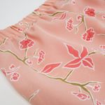 Vintage 70s Pink Cherry Blossom Floral Maxi Skirt Size M Photo 5