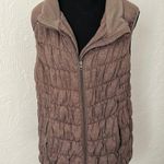 Catos Brown Puckered Puffer Vest Photo 2